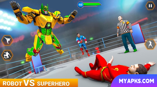 Jogo de luta de robôs reais - Batalha de anéis de robôs