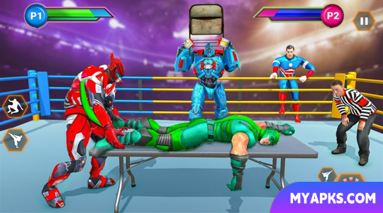 Jogo de luta de robôs reais - Batalha de anéis de robôs