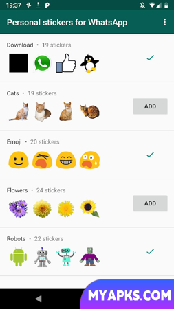Personal stickers for WhatsApp