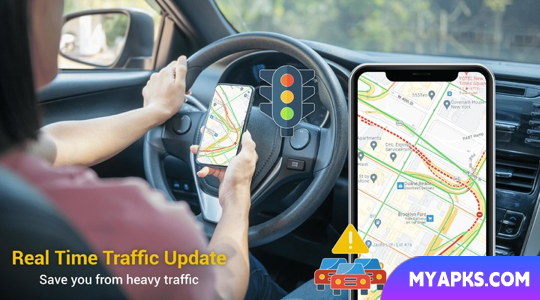 Navegação no mapa GPS: direções