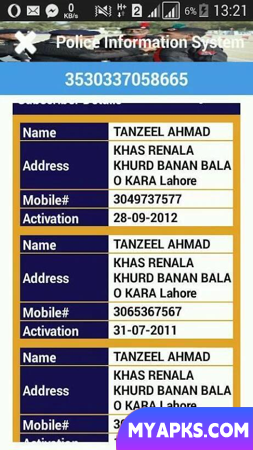 pak data