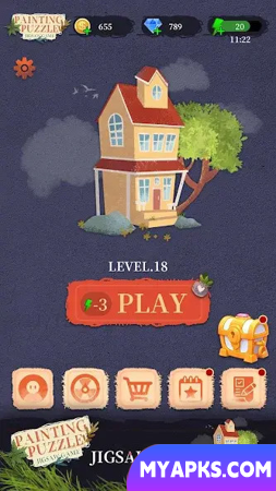 Painting puzzle : Jigsaw game