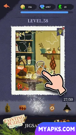 Painting puzzle : Jigsaw game