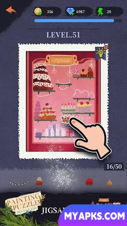 Painting puzzle : Jigsaw game
