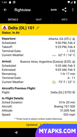 FlightView: Free Flight Tracker – Plane Finder