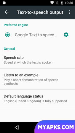 Speech Services by Google