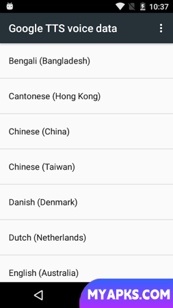 Speech Services by Google