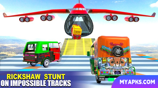 Tuk Tuk Auto Rickshaw 3D Stunt