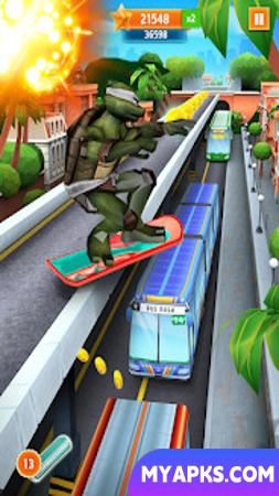 Subway Ninja Heroes Turtles