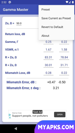 Gamma Master - RF Calculator