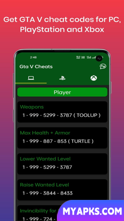 Game cheats
