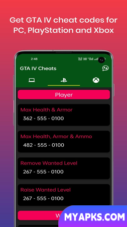 Game cheats