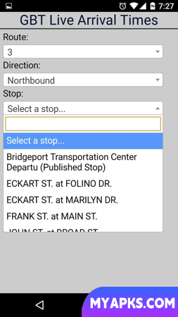 Bridgeport GBT Bus Tracker