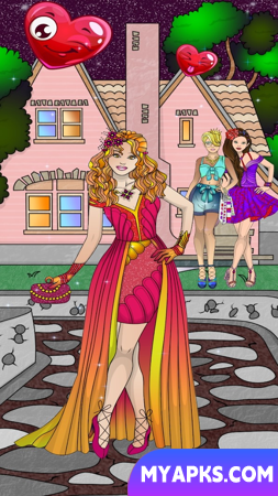 Jogos de roupas e livros para colorir: trocando de roupa e desenhando