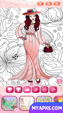 Jogos de roupas e livros para colorir: trocando de roupa e desenhando