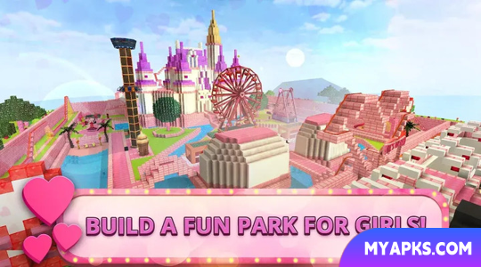 Girls Theme Park World: um parque com toboáguas