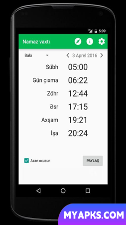 Namaz vaxtı
