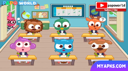 Papo Town School Life