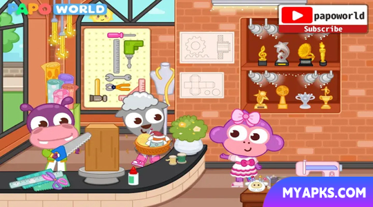 Papo Town School Life