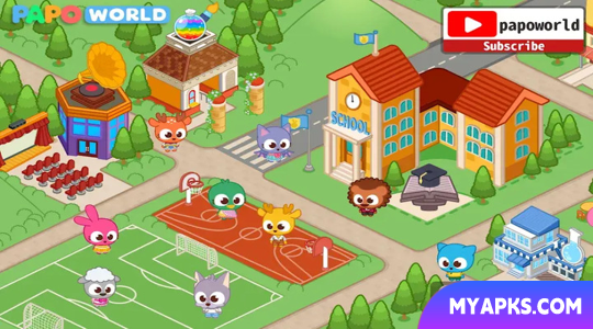 Papo Town School Life