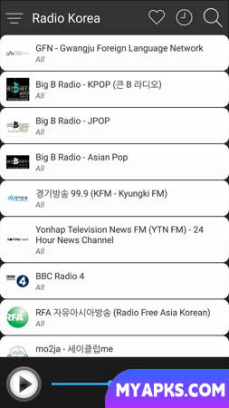 South Korea Radio FM AM Music