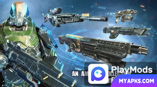 Jogo de guerra de robôs - tiro com arma alienígena