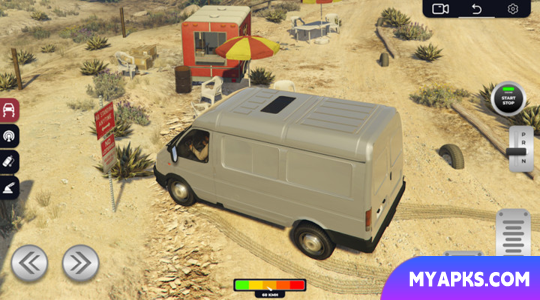 Minibus Gazelle Truck Driving