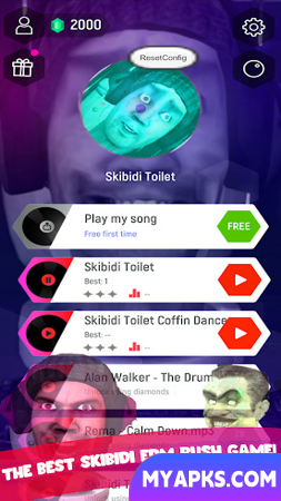 Skibidi Toilet Music Tiles Hop