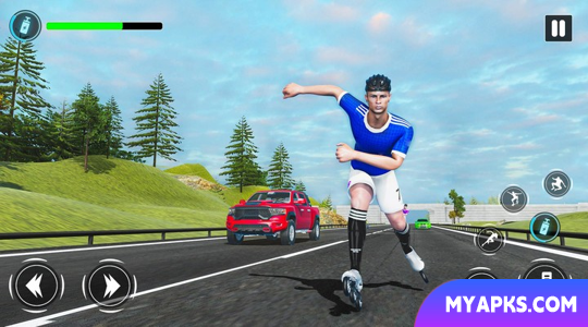 Sky Roller Skate Stunt Game