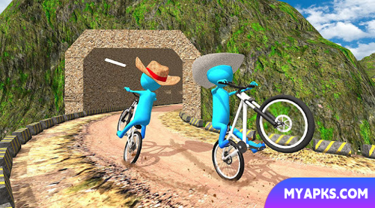 Stickman BMX Cycle Offroad Hill Climb