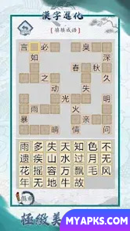 Evolução Simplificada dos Caracteres Chineses