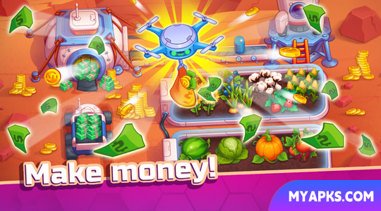 Colônia Idle de Marte: Clicker Farmer Tycoon