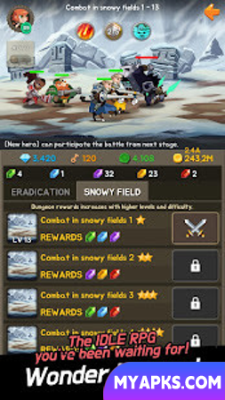 Wonder Heroes : Endless War - Idle Clicker RPG