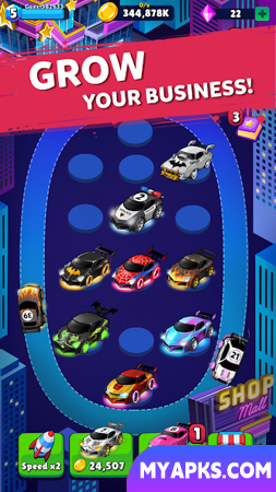 Merge Neon Car: Idle Car Merge