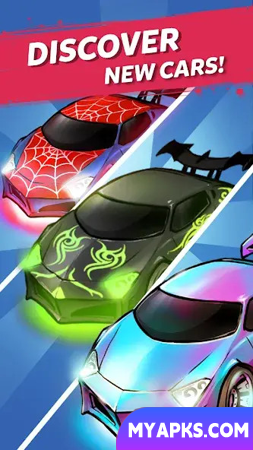 Merge Neon Car: Idle Car Merge