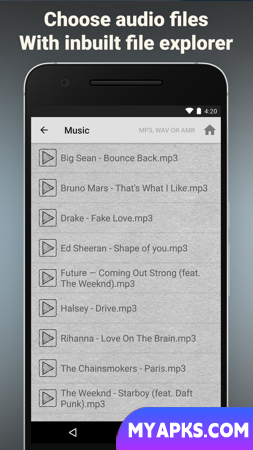RSFX: Make ringtone from songs