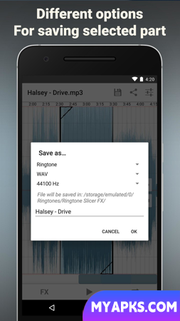 RSFX: Make ringtone from songs