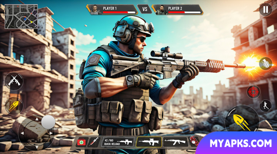Gun Shooting Offline Fps Games