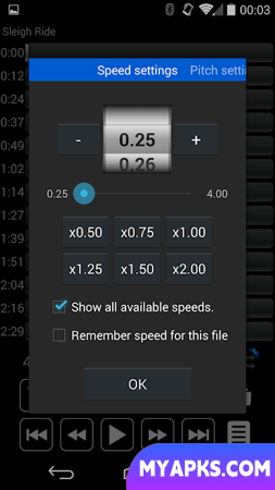 Music Speed Changer: Audipo 
