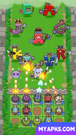 Alphabet Defense Towers Battle