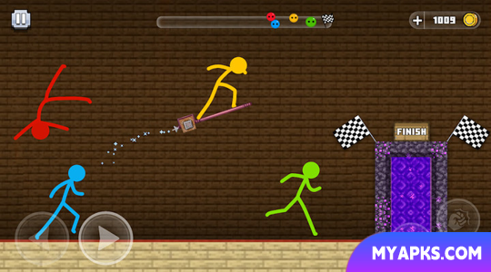 Stickman Parkour Race & Jump