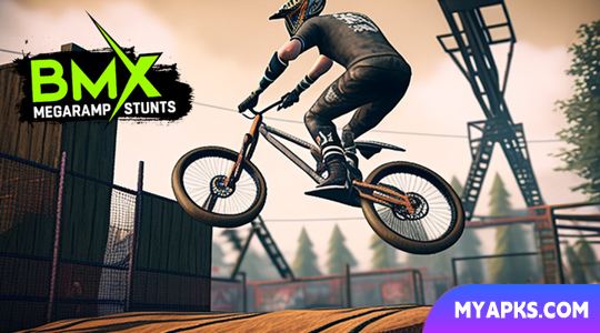 BMX Megaramp Stunts