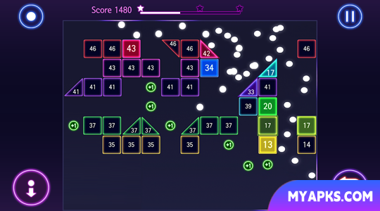 Bricks Breaker Hit - Glow Ball 