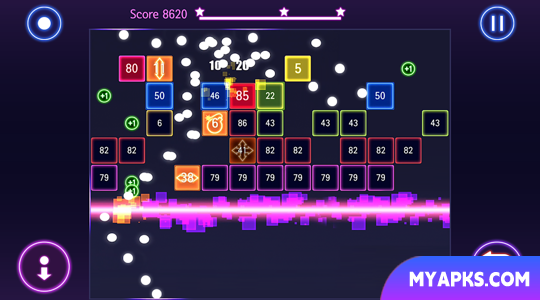 Bricks Breaker Hit - Glow Ball 