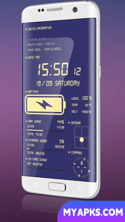 Digital Clock & Battery Charge