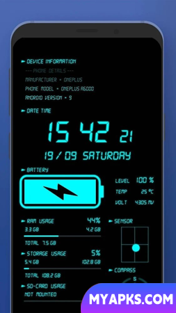Digital Clock & Battery Charge