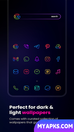 Caelus: linear icon pack