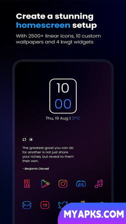 Caelus: linear icon pack