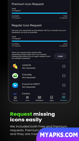 Caelus: linear icon pack
