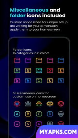 Caelus: linear icon pack